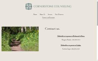 Cornerstone Counseling website