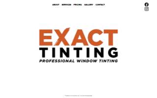 Exact Tinting website