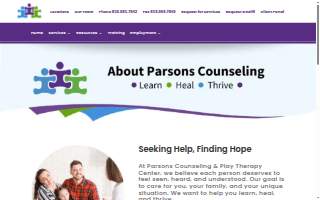 Parsons Counseling & Play Therapy Center website