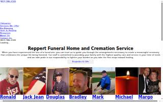Reppert Funeral Home website