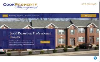 Cook Property Management website