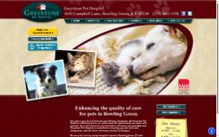 Greystone Pet Hospital website