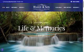 Hardy & Son Funeral Homes website