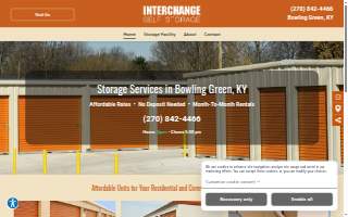 Interchange Self Storage website