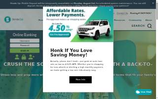 Service One Credit Union website