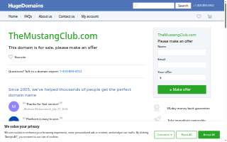 The Mustang Club website