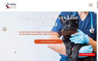Three Springs Animal Hospital website