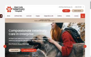 Westgate Veterinary Hospital website