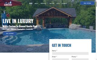 Aladdin Pools website