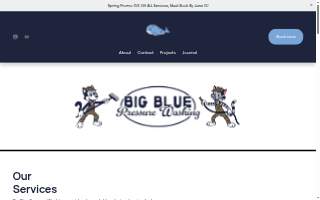 Big Blue Pressure Washing website