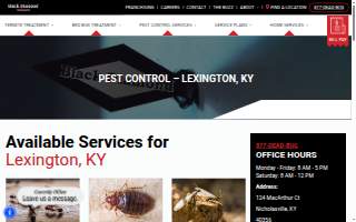 Black Diamond Pest Control of Burlington website