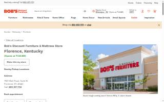 Bob's Discount Furniture and Mattress Store of Burlington website