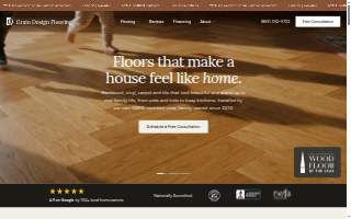 Grain Design Flooring of Burlington website