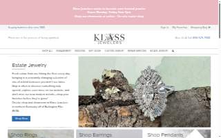 Klass Jewelers of Burlington website