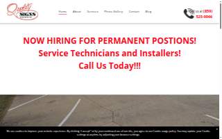 Quality Signs & Service Co, Inc website