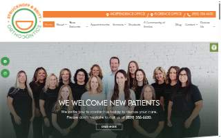 Struckhoff and Britt Orthodontics of Burlington website
