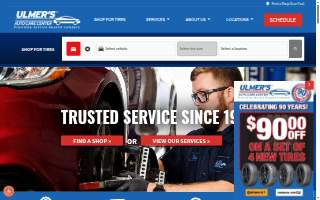 Ulmer's Auto Care of Burlington website