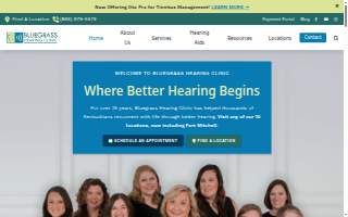 Bluegrass Hearing Clinic of Covington website