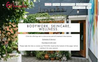 Breathe Out Massage website