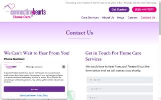 Connecting Hearts Home Care of Covington website