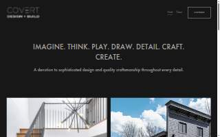 COVERT design + build website