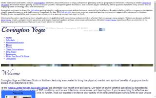 Covington Yoga website