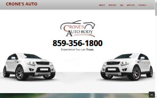 Crone's Auto Body website