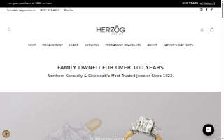 Herzog Jewelers website