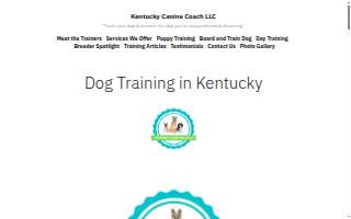 Kentucky Canine Coach LLC website
