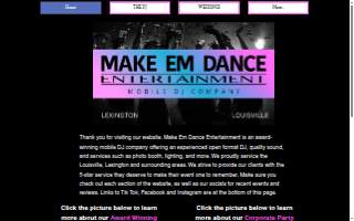 Make Em Dance Entertainment website