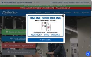 OrthoCincy - Crestview Hills website