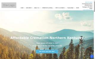 Serenity Funeral Care of Covington website