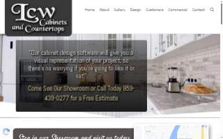 LCW Cabinets and Countertops website