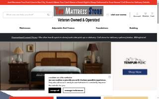 The Mattress Store website