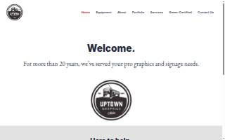 Uptown Graphics & Designs, LLC website
