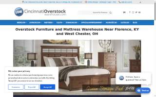 Cincinnati Overstock Warehouse website
