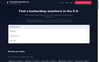 Classics Barber Shop website