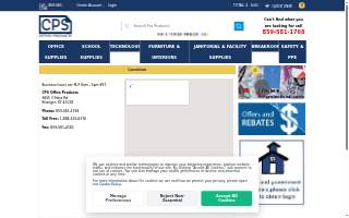 CPS Office Products website