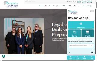 Schaffner Family Law & Mediation of Erlanger website
