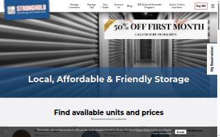 Stronghold Self-Storage - Erlanger website