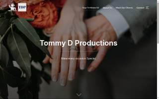 Tommy D Productions DJ and Lighting Service website