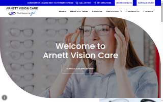 Arnett Vision Care website