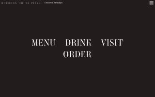 Bourbon House Pizza website