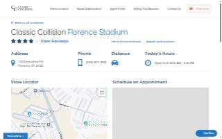 Classic Collision of Florence website