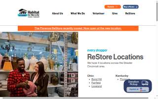 Habitat for Humanity Restore - Florence website