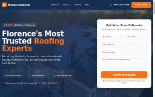 Mendell Roofing website