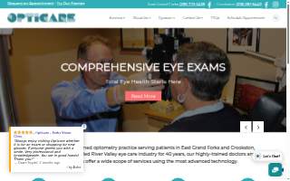 Opticare Vision Center website