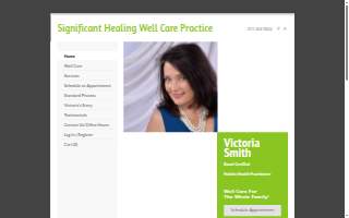 Significant Healing Well care Practice website