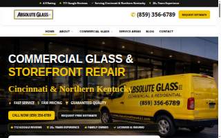Absolute Glass LLC of Fort Campbell North website