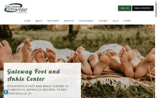 Gateway Foot & Ankle Center of Clarksville website